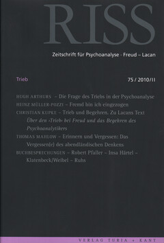 RISS - Zeitschrift für Psychoanalyse Freud Lacan