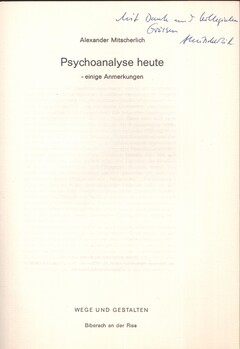Psychoanalyse heute