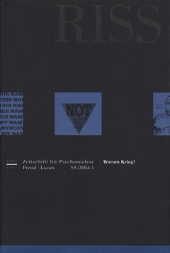 RISS - Zeitschrift für Psychoanalyse Freud Lacan