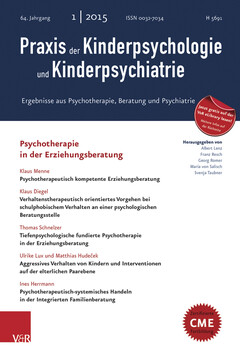 Praxis der Kinderpsychologie und Kinderpsychiatrie