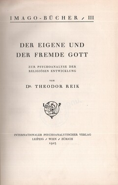 Der eigene und der fremde Gott