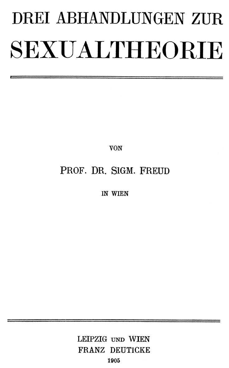 Freud - Drei Abhandlungen, Reprint der EA