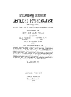 Internationale Zeitschrift für Psychoanalyse und Imago