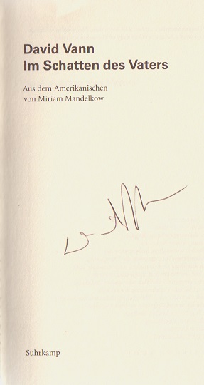 Signatur von David Vann