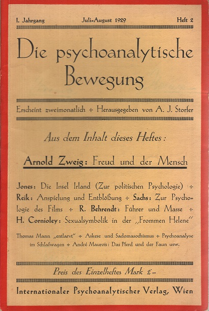 Die psychoanalytische Bewegung 1929 - Ausgabe 2