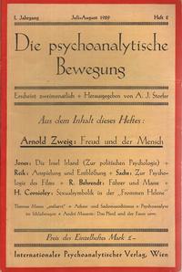 Die psychoanalytische Bewegung