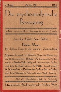 Die psychoanalytische Bewegung