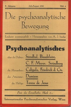 Die psychoanalytische Bewegung