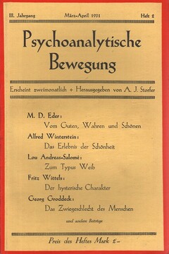 Die psychoanalytische Bewegung