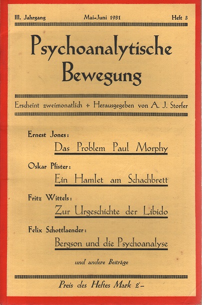 Die psychoanalytische Bewegung 1931 - Ausgabe 3