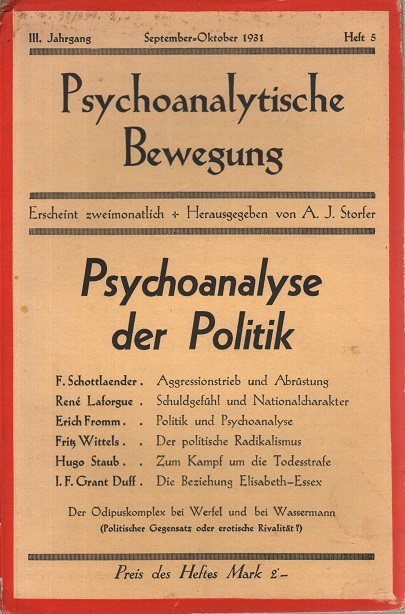 Die psychoanalytische Bewegung 1931 - Ausgabe 5