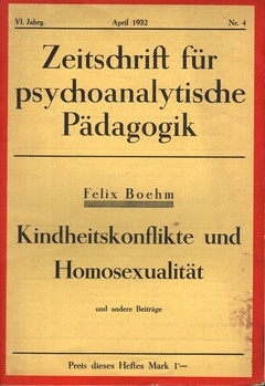 Zeitschrift für psychoanalytische Pädagogik