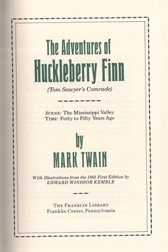 Adventures of Huckleberry Finn