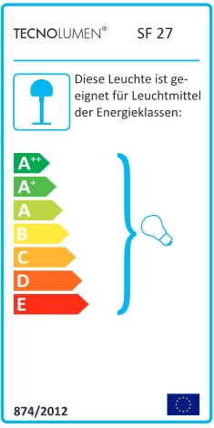 Ökolabel für Schreibtischleuchte SF 27