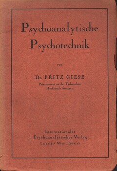 Psychoanalytische Psychotechnik