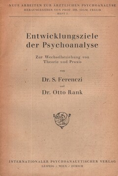 Entwicklungsziele der Psychoanalyse