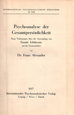 Psychoanalyse der Gesamtpersönlichkeit
