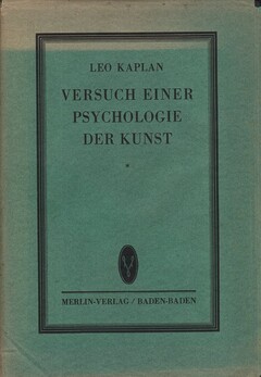 Versuch einer Psychologie der Kunst