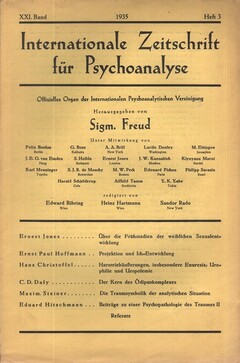 Internationale Zeitschrift für Psychoanalyse, 1935, Heft 3