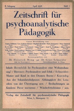 Zeitschrift für psychoanalytische Pädagogik