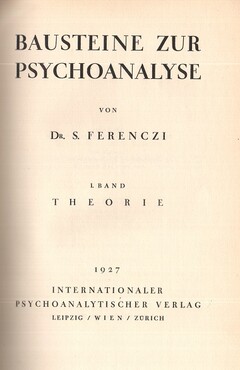 Bausteine zur Psychoanalyse