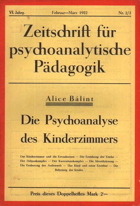 Zeitschrift für psychoanalytische Pädagogik 1932 - Ausgabe 2/3