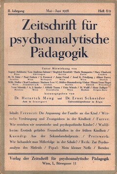 Zeitschrift für psychoanalytische Pädagogik