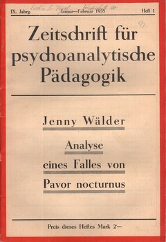 Zeitschrift für psychoanalytische Pädagogik