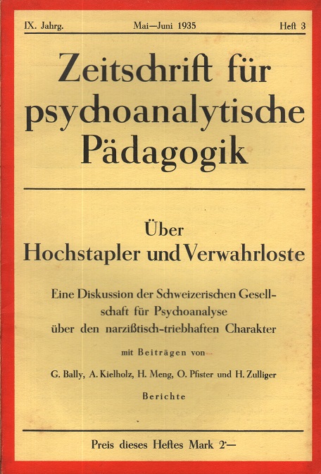  Zeitschrift für psychoanalytische Pädagogik 1935 - Ausgabe 3
