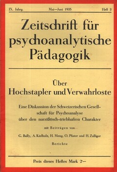 Zeitschrift für psychoanalytische Pädagogik