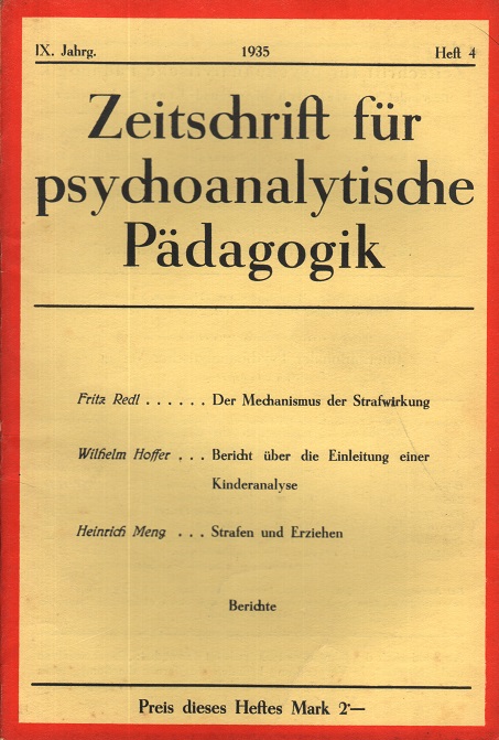 Zeitschrift für psychoanalytische Pädagogik 1935 - Ausgabe 4