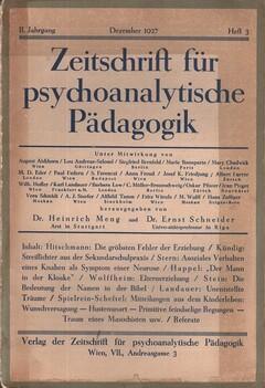 Zeitschrift für psychoanalytische Pädagogik