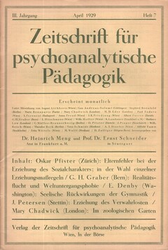 Zeitschrift für psychoanalytische Pädagogik