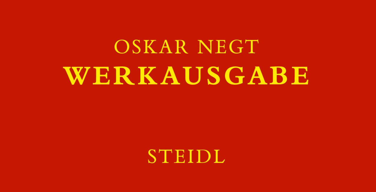 Oskar Negt | Werkausgabe