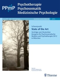 PPmP - Psychotherapie • Psychosomatik • Medizinische Psychologie