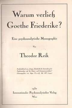 Warum verließ Goethe Friederike?
