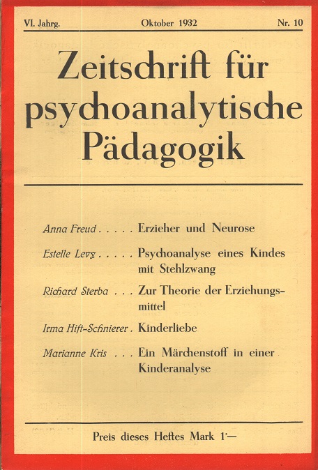 Zeitschrift für psychoanalytische Pädagogik 1932 - Ausgabe 10