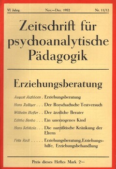 Zeitschrift für psychoanalytische Pädagogik