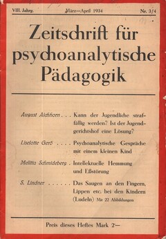 Zeitschrift für psychoanalytische Pädagogik