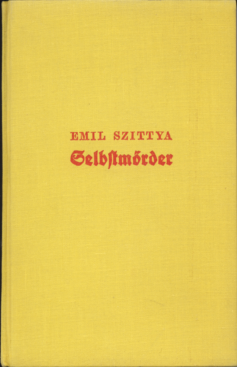 Szittya - Selbstmörder, EA 1925