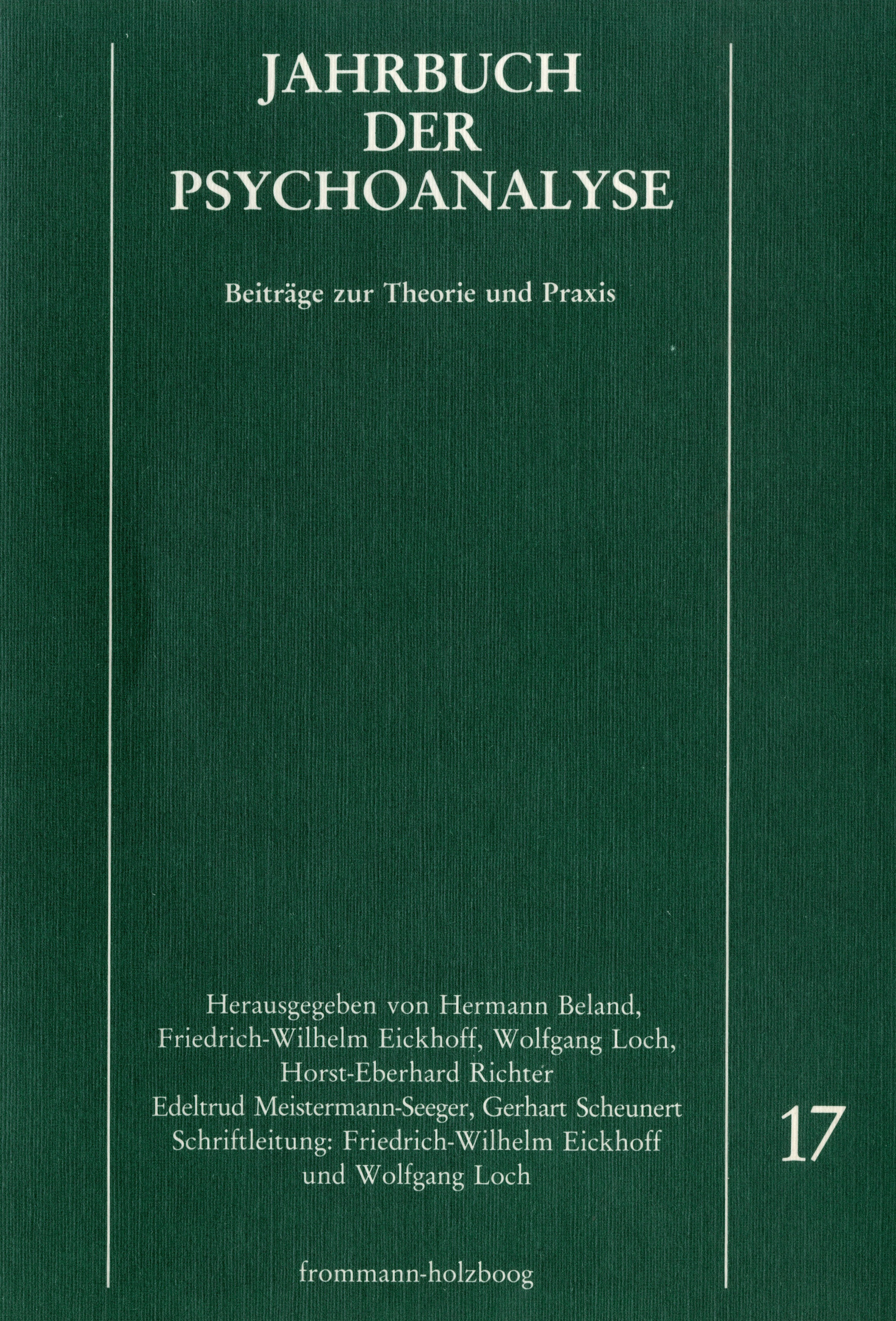 Jahrbuch der Psychoanalyse