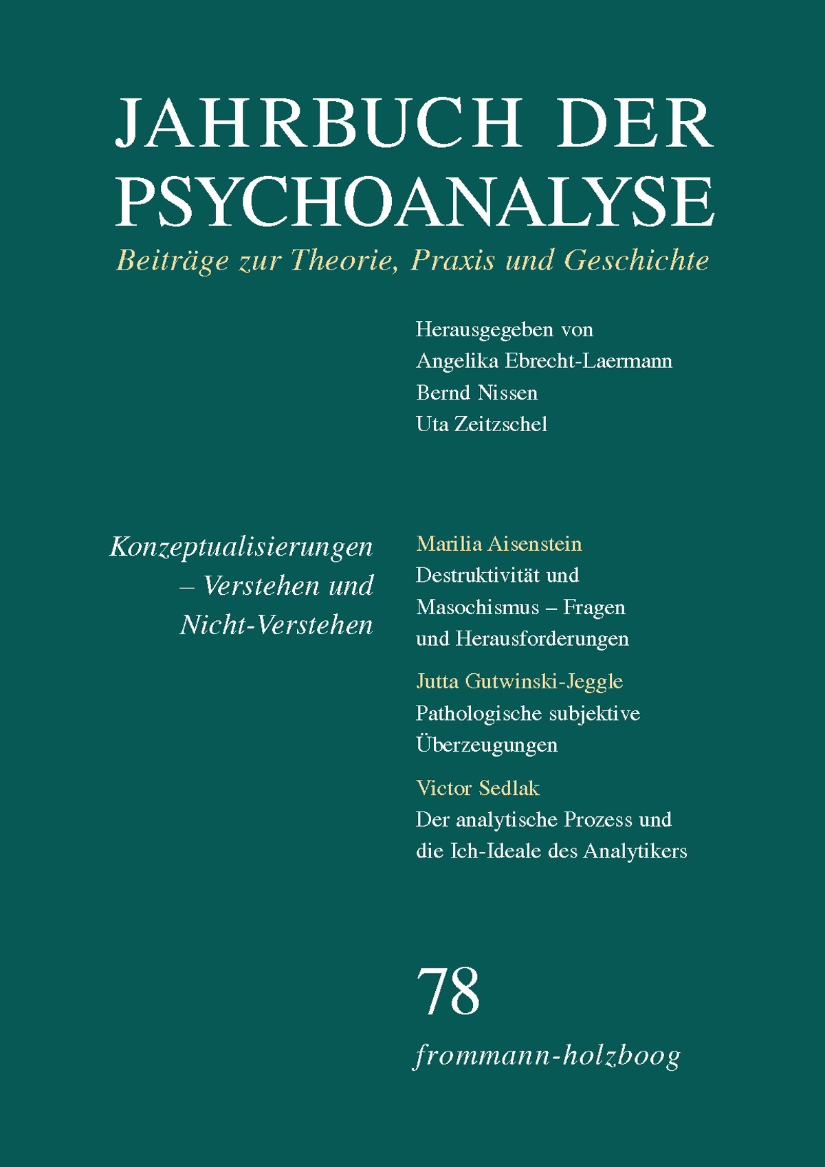 Jahrbuch der Psychoanalyse, Band 78