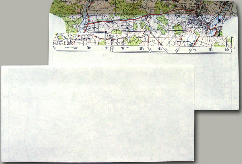 Oeko-Briefkuverts aus Landkartenpapier_DIN-lang_fensterlos