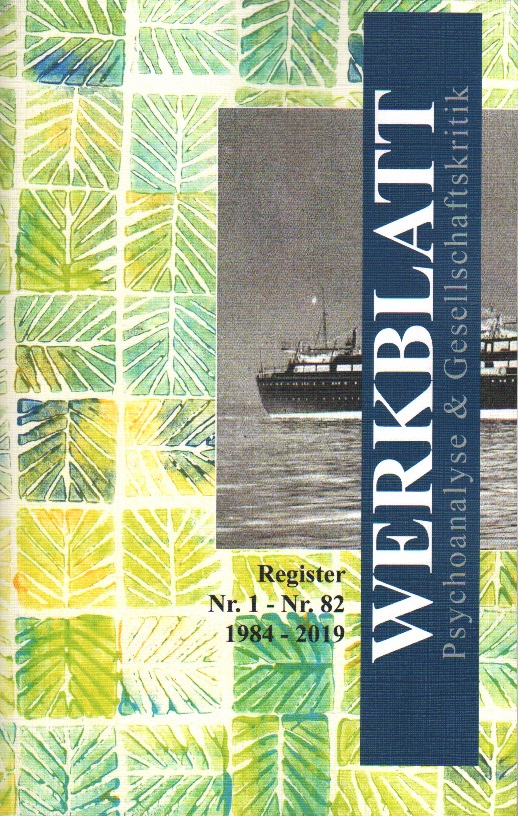 Werkblatt Register Nr. 1 - Nr. 82