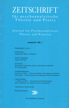 Zeitschrift für psychoanalytische Theorie und Praxis