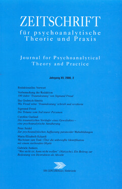 Zeitschrift für psychoanalytische Theorie und Praxis