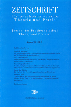 Zeitschrift für psychoanalytische Theorie und Praxis