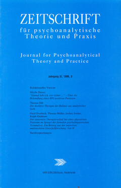 Zeitschrift für psychoanalytische Theorie und Praxis