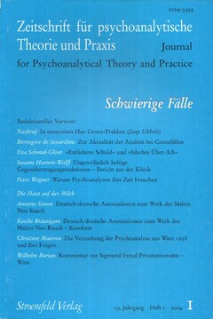 Zeitschrift für psychoanalytische Theorie und Praxis