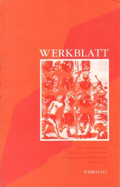 WERKBLATT - Psychoanalyse und Gesellschaftskritik